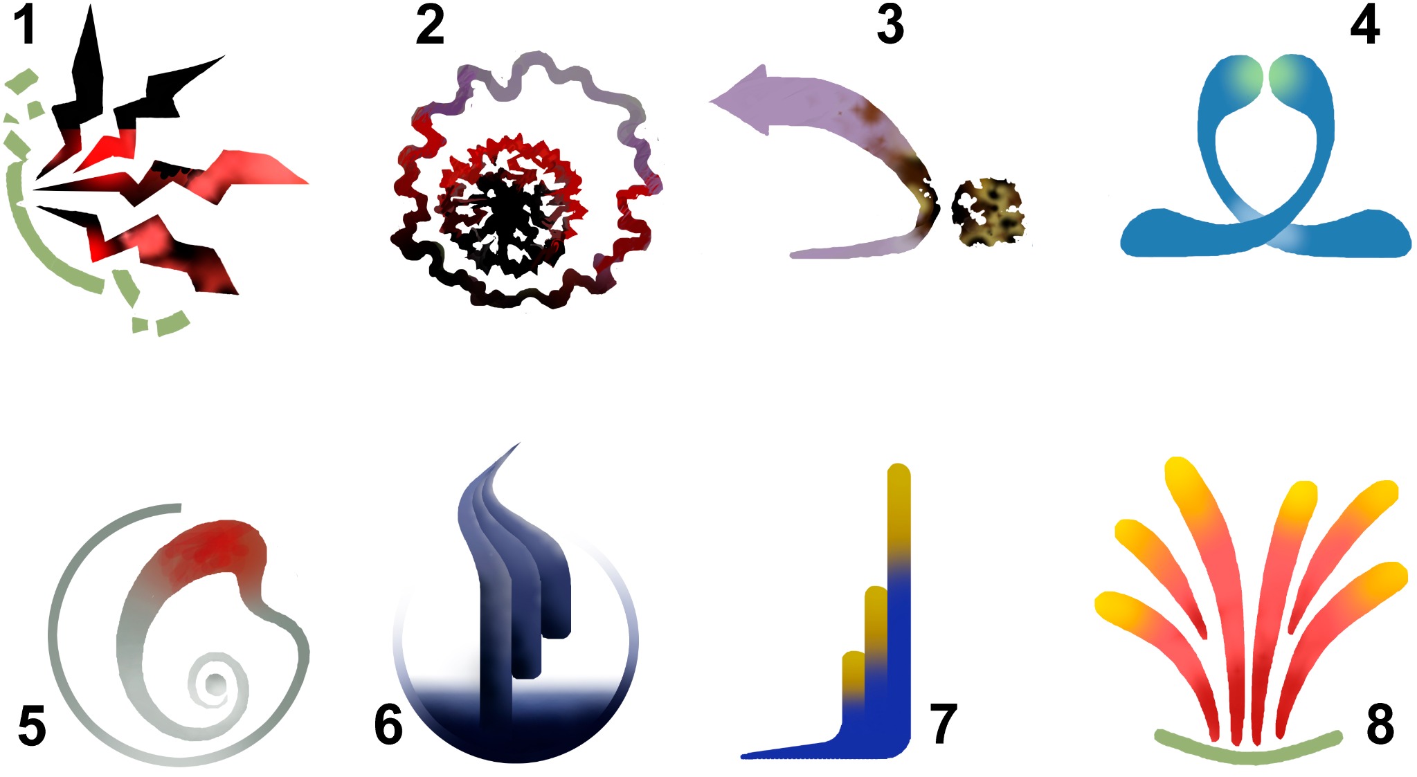 Pictograms 1-8
